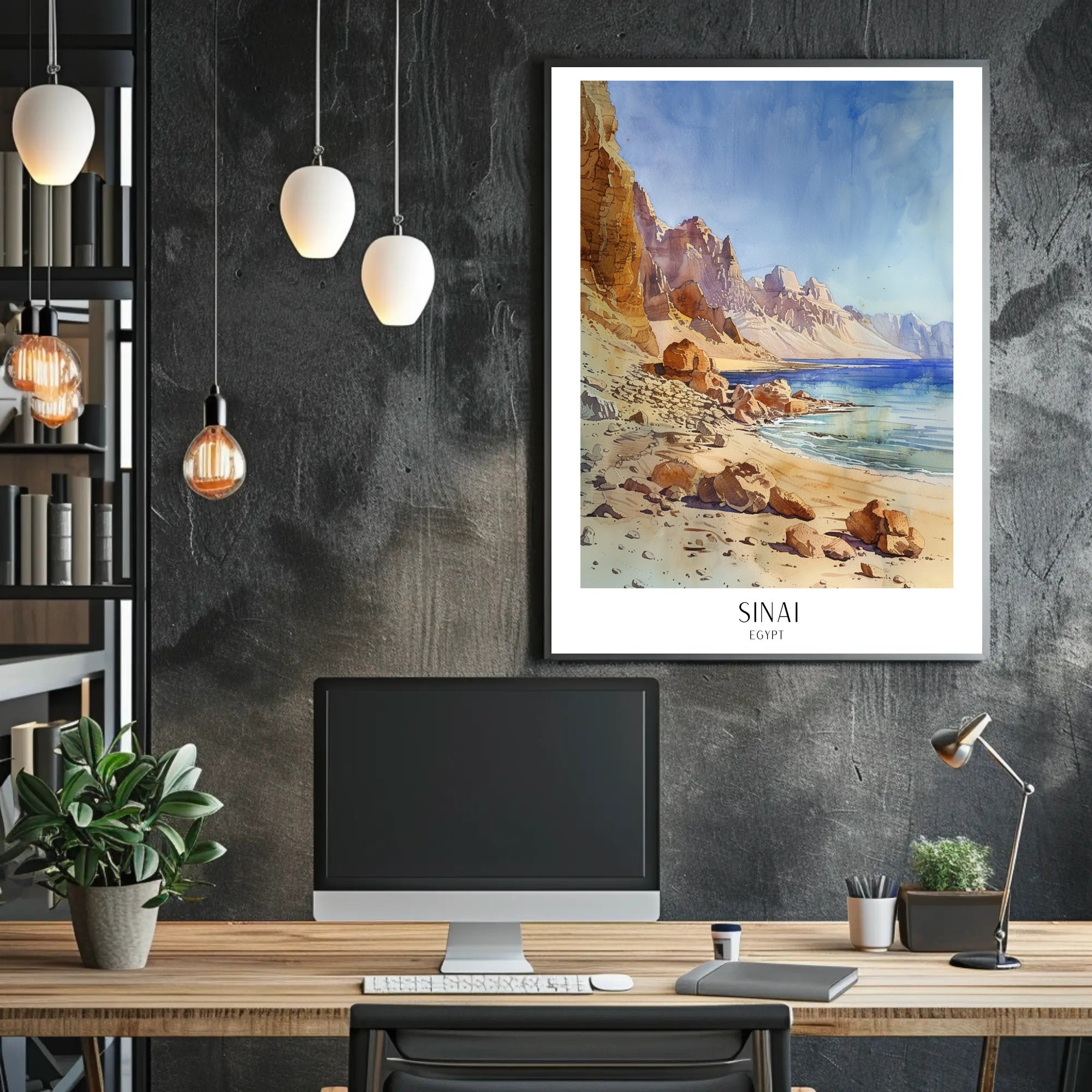 Sinai Landscape Poster PosterGoat