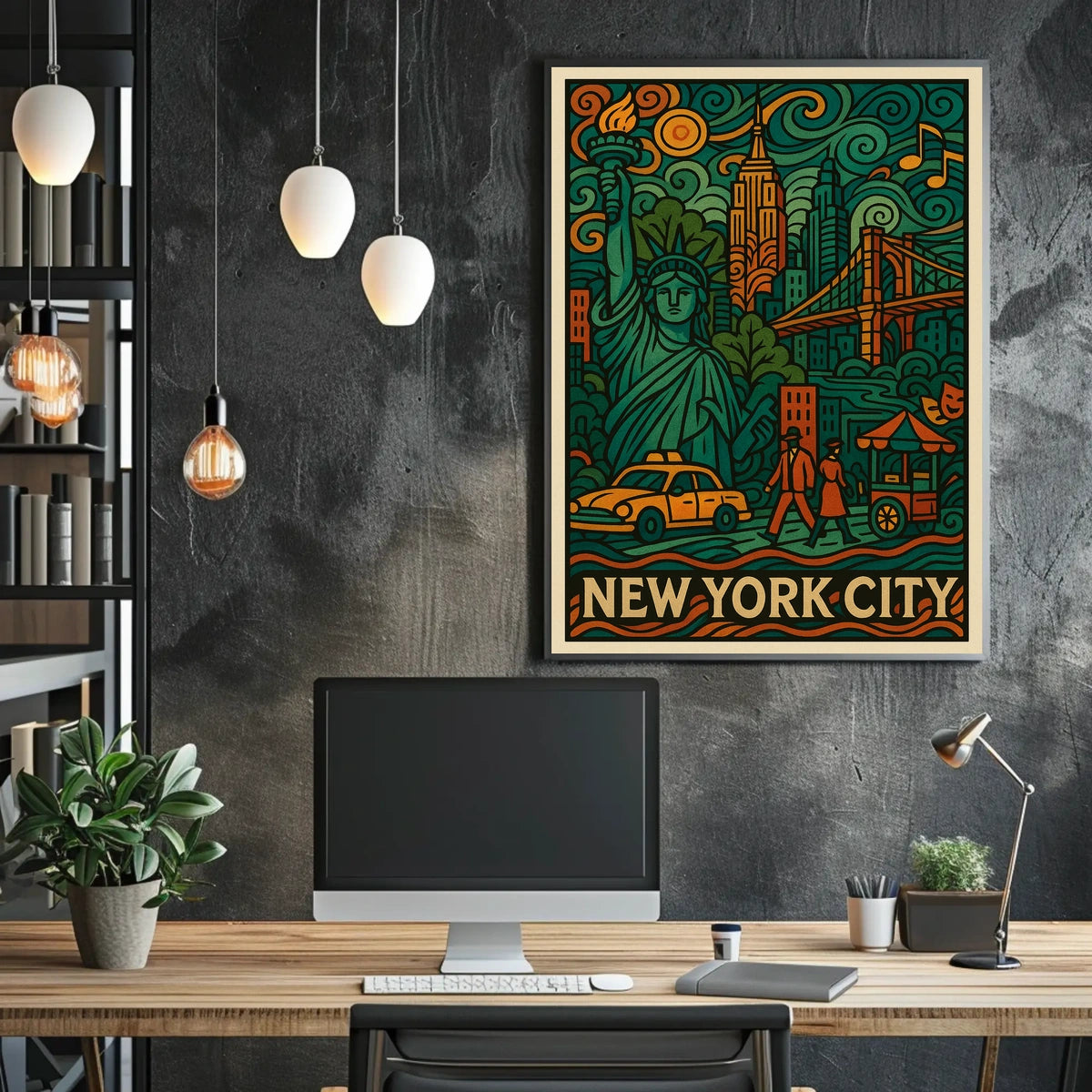 Abstract Expressionism Art Poster for Modern Spaces