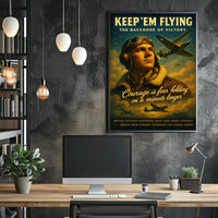Keep 'Em Flying: The Backbone of Victory Poster