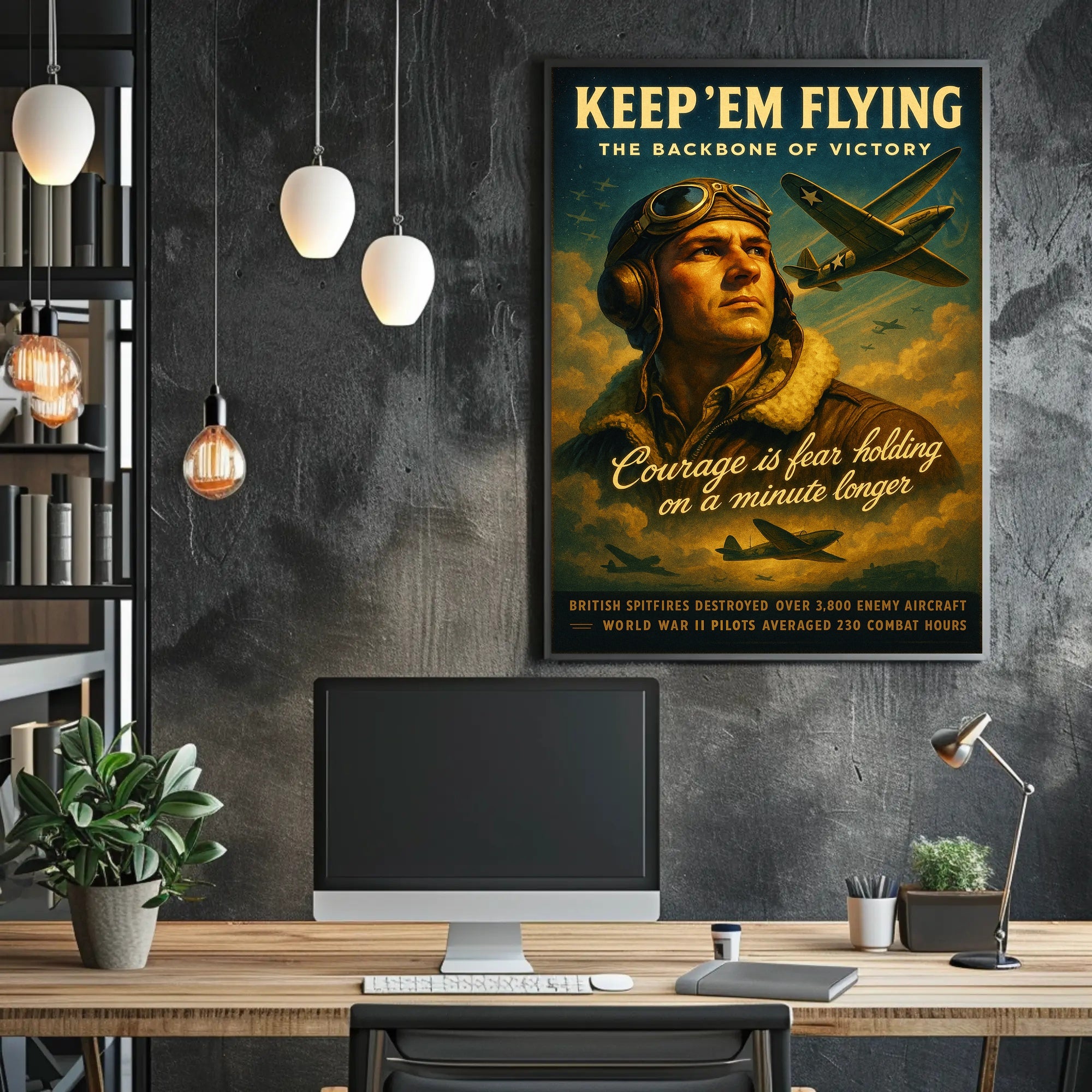 Keep 'Em Flying: The Backbone of Victory Poster