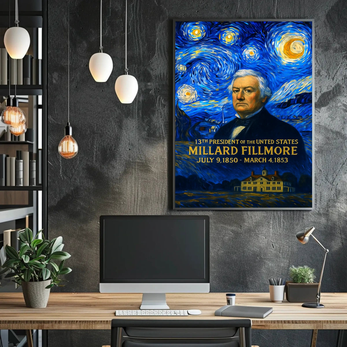 Millard Fillmore 13th President of the United States Presidential Masterpiece Series Poster