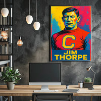 Jim Thorpe Iconic Athlete Poster