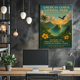 American Samoa National Park Nature Travel Poster