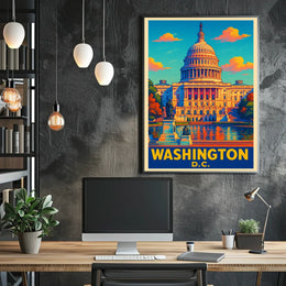 Washington D.C. Capitol Poster