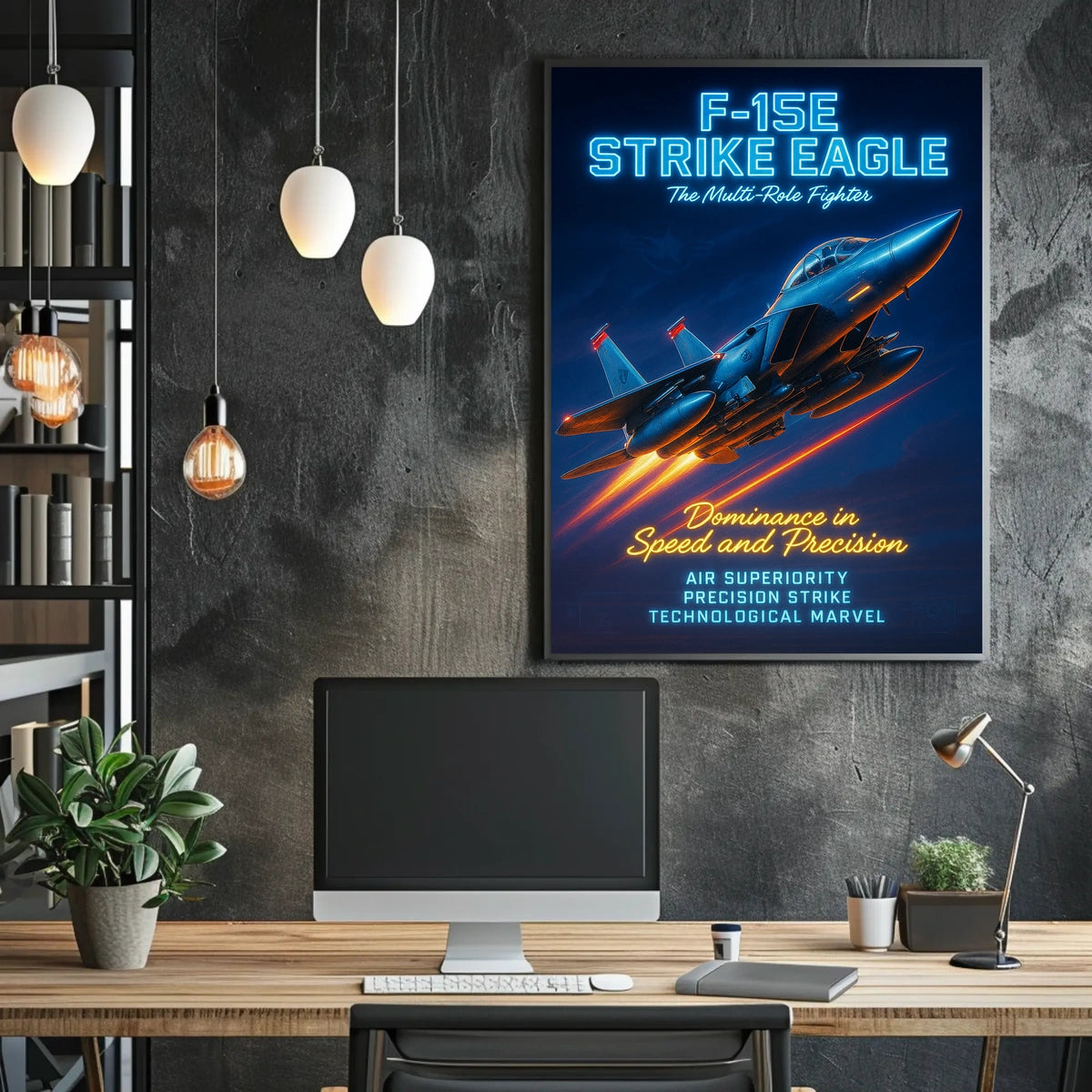 F-15E Strike Eagle Military Recruitment Poster