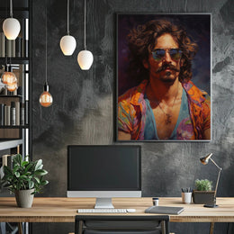 Vibrant Portrait Of A Modern Icon Modern Poster PosterGoat