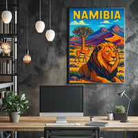 Namibia Wildlife Adventure Poster
