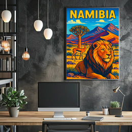 Namibia Wildlife Adventure Poster