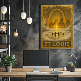 St. Louis Winter Scene Poster