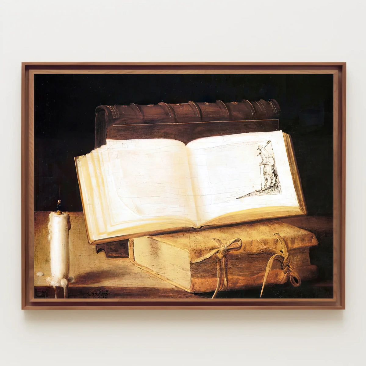 Illuminated Medieval Book Still Life - Artistic Poster