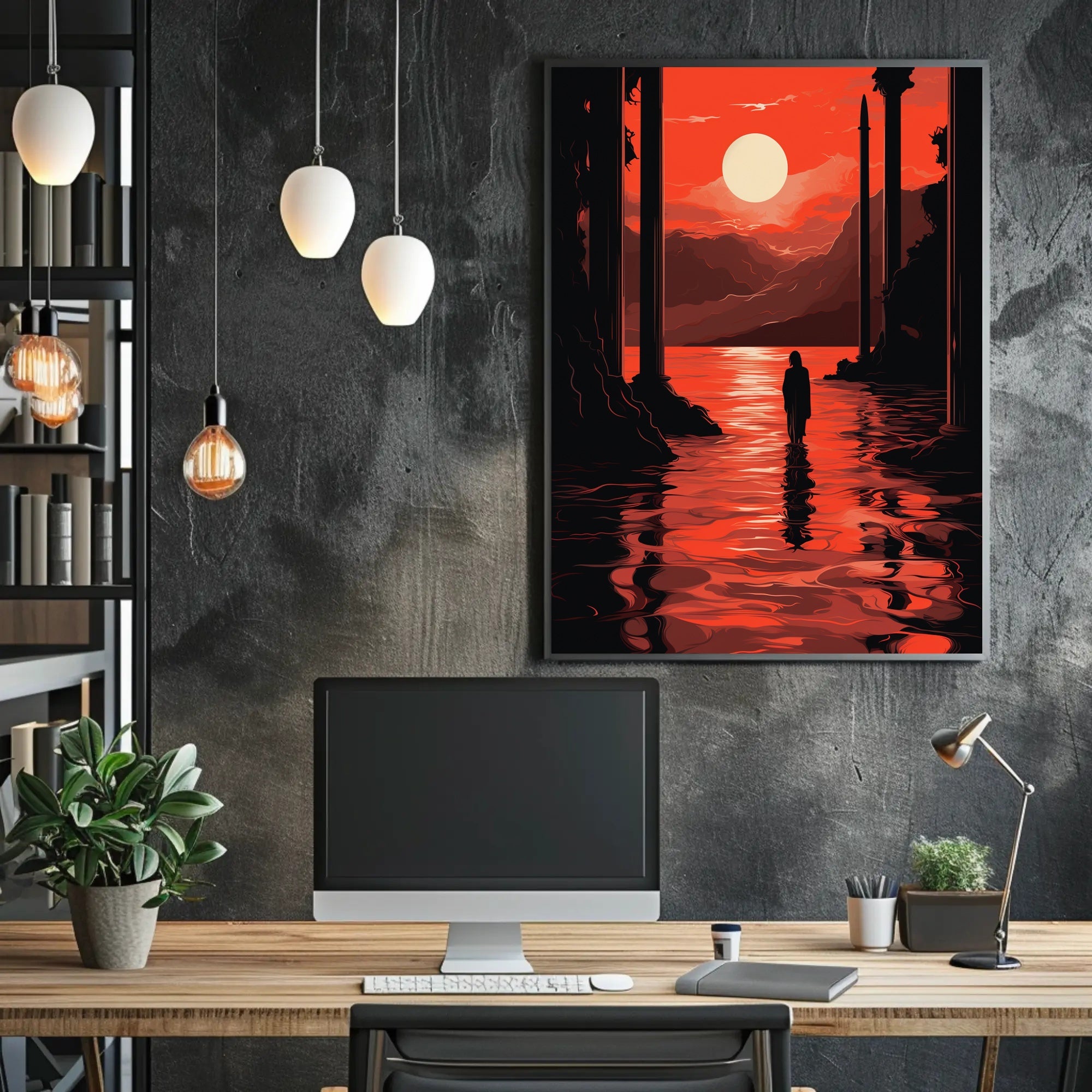 Sunset Reflection Poster