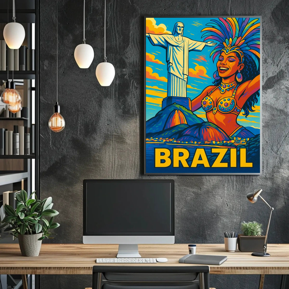 Vibrant Brazil Poster