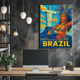 Vibrant Brazil Poster