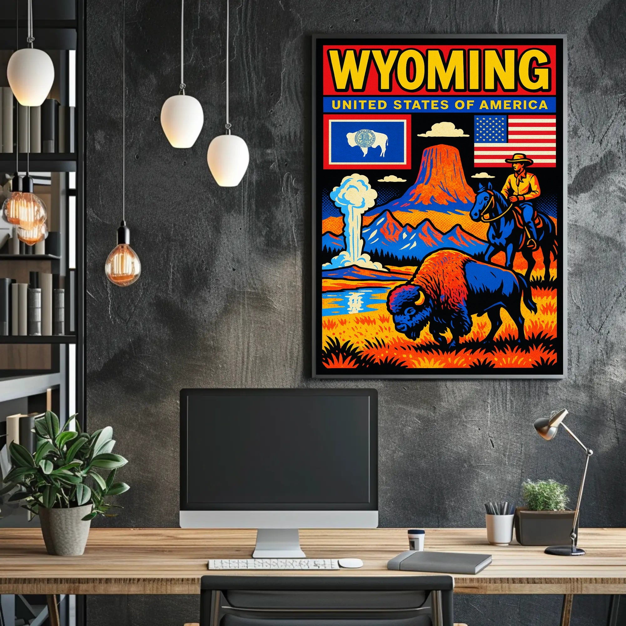 Wyoming Natural Wonders Poster PosterGoat