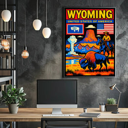 Wyoming Natural Wonders Poster PosterGoat