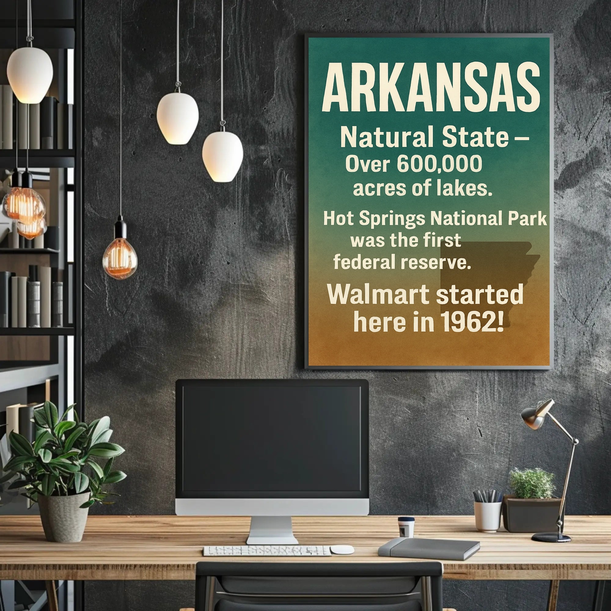 Arkansas The Natural State Poster