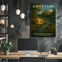 Chickasaw Nation Mineral Springs And Poster