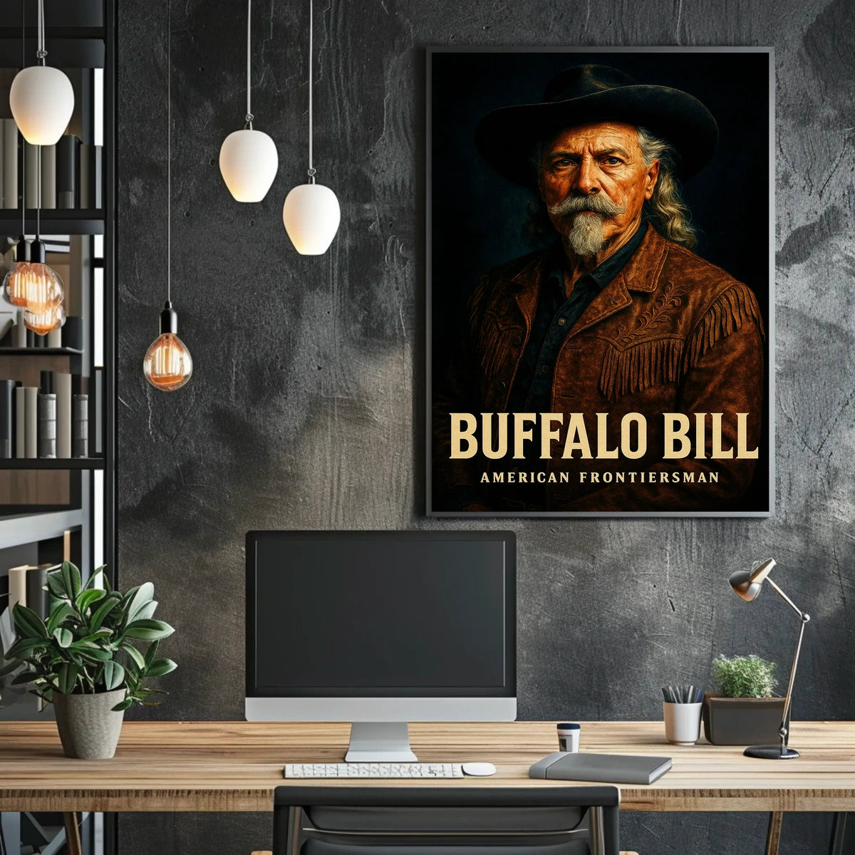 Buffalo Bill Classic Portrait Cultural or Heritage Poster