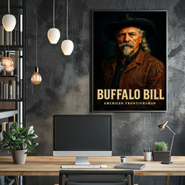 Buffalo Bill Classic Portrait Cultural or Heritage Poster
