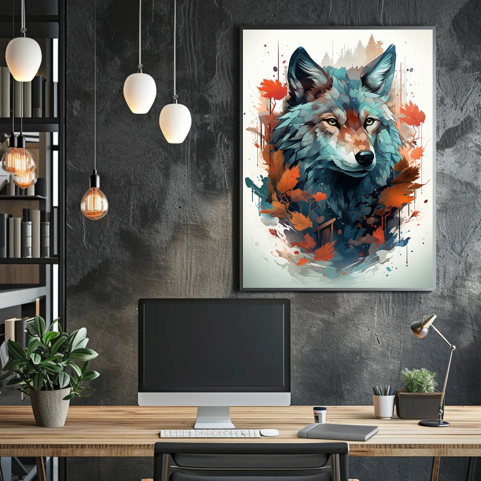 The Majestic Wolf Poster PosterGoat