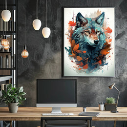 The Majestic Wolf Poster PosterGoat
