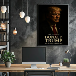 Donald Trump Contemplative Portrait Classical Poster