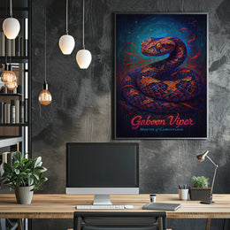 Gaboon Viper Master of Camouflage Poster