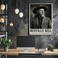 Buffalo Bill Western Iconic Figure Cultural Heritage Poster
