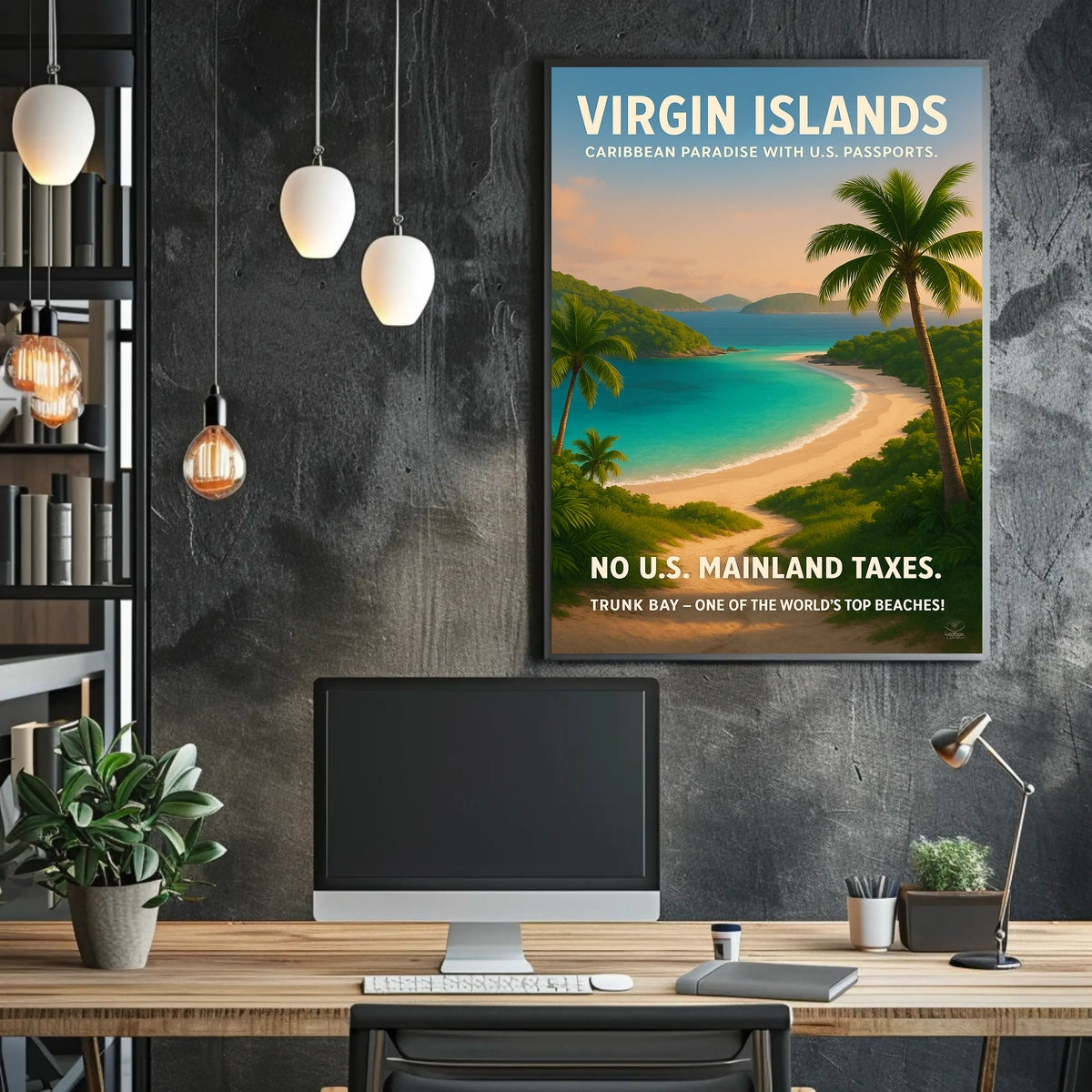 Virgin Islands Caribbean Paradise Poster