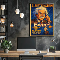 Albert Einstein Theory Of Relativity Poster