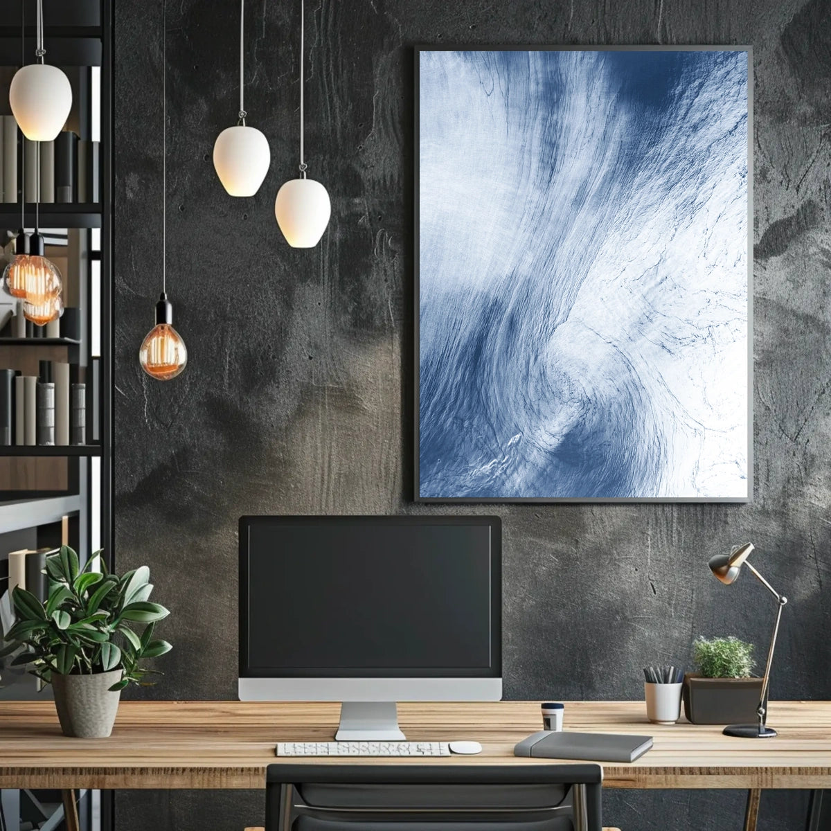 Abstract Oceanic Swirl Abstract Poster