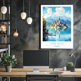 Scenic View of Lake Bled Poster
