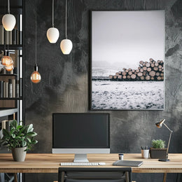 Serene Winter Timber Scene National Park Poster