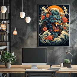 Dragon Of The Waves Poster