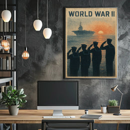 World War Ii Tribute Poster