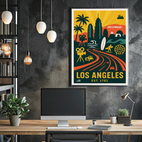 Los Angeles City of Dreams Poster PosterGoat