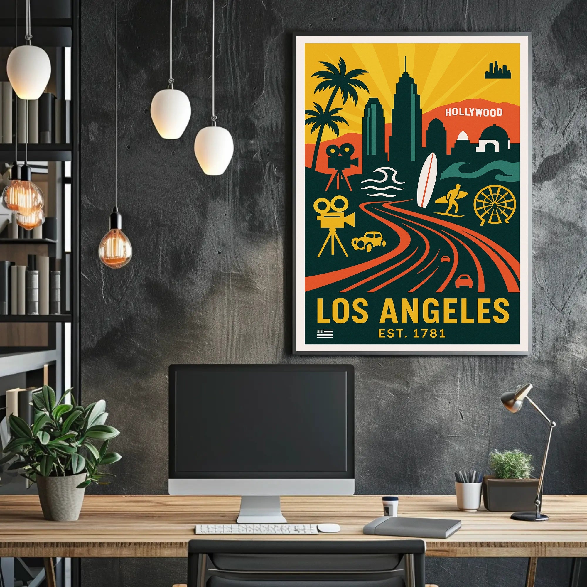 Los Angeles City of Dreams Poster PosterGoat