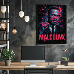 Malcolm X Iconic Leader Poster