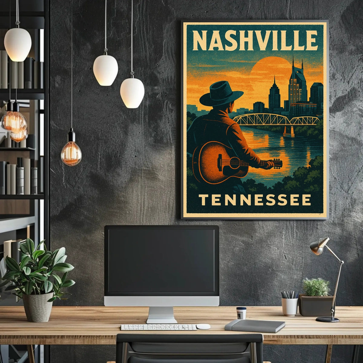 Nashville Skyline Poster