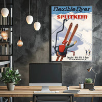 Vintage Skiing Adventure Poster PosterGoat