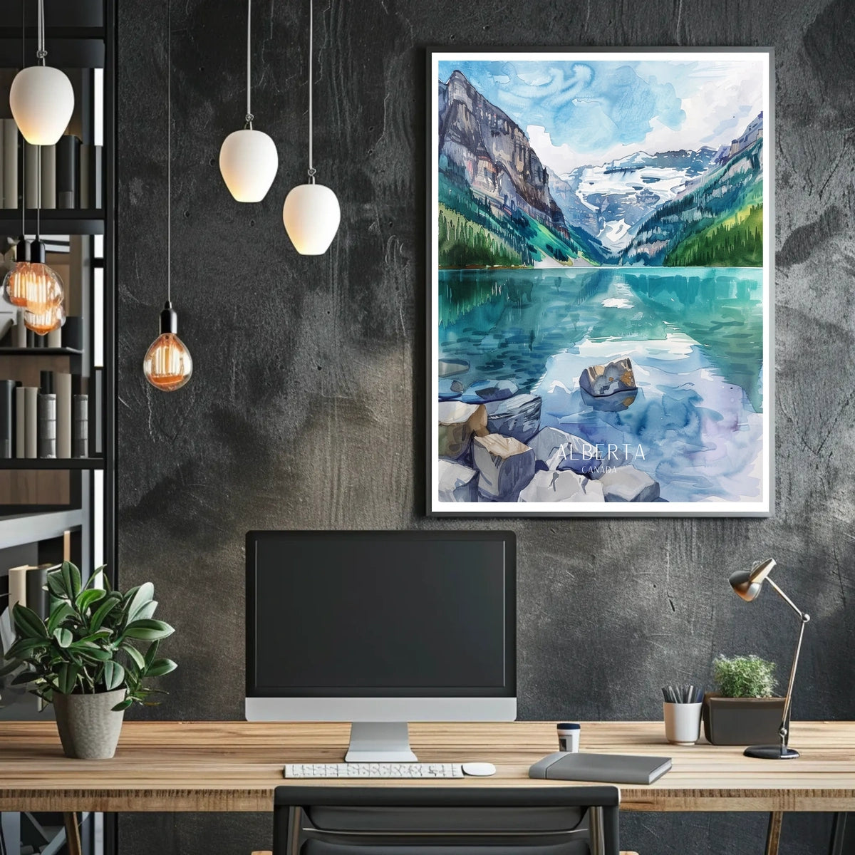 Albertas Majestic Landscape Poster