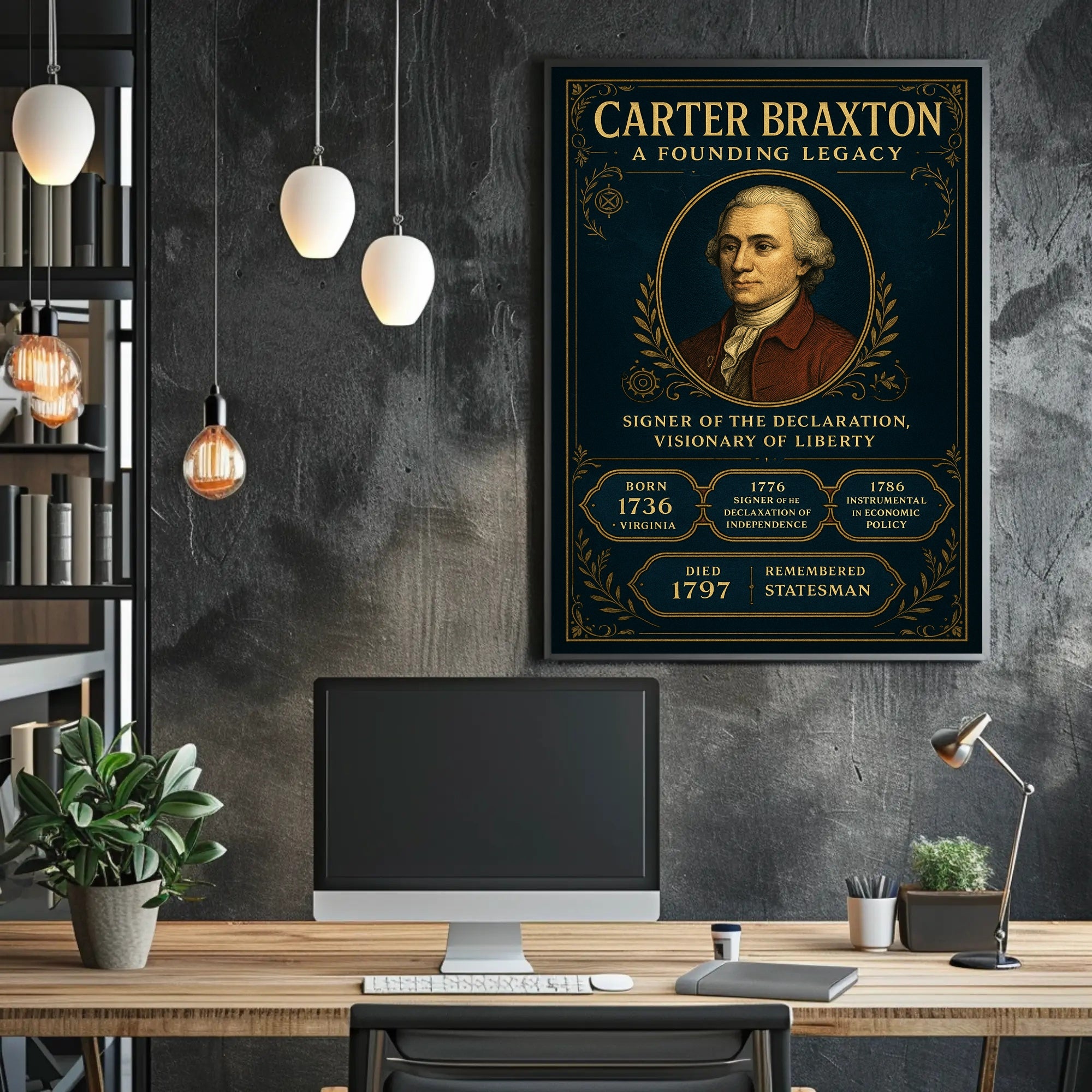 Carter Braxton A Founding Legacy Poster PosterGoat