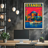 Istanbul A Vibrant Cityscape Poster