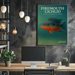 Firemouth Cichlid A Jewel of the Aquatic World Poster PosterGoat