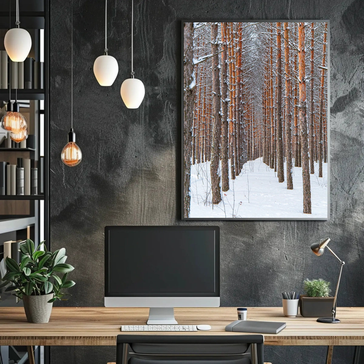 Winter Forest Serenity Poster