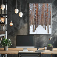 Winter Forest Serenity Poster
