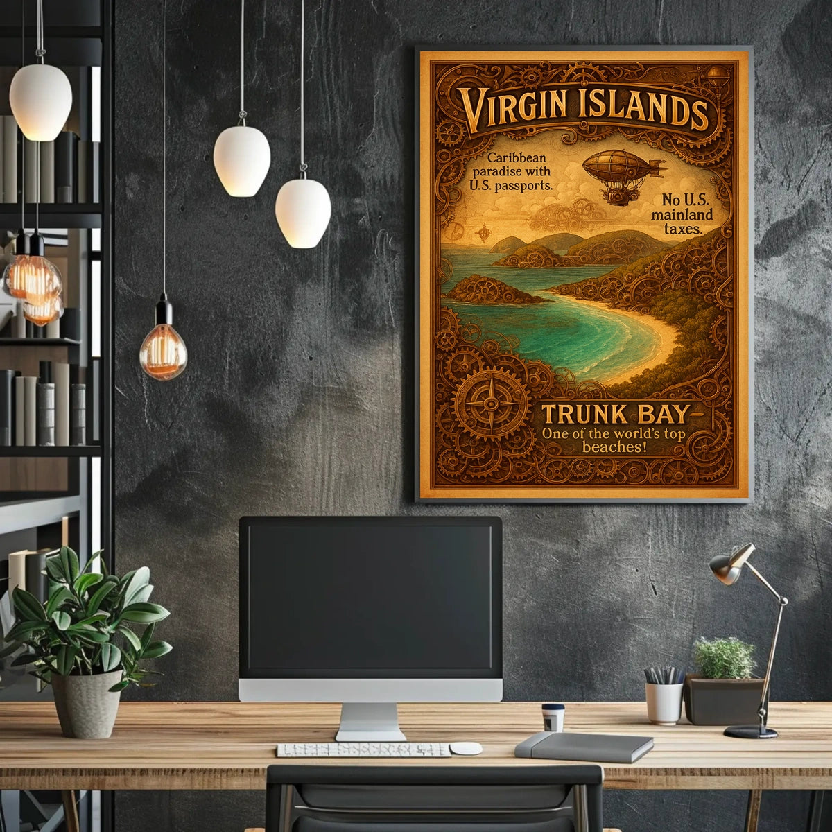 Virgin Islands Trunk Bay Poster