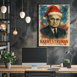 Harry S. Truman 33rd President of the United States Christmas SeriesPoster