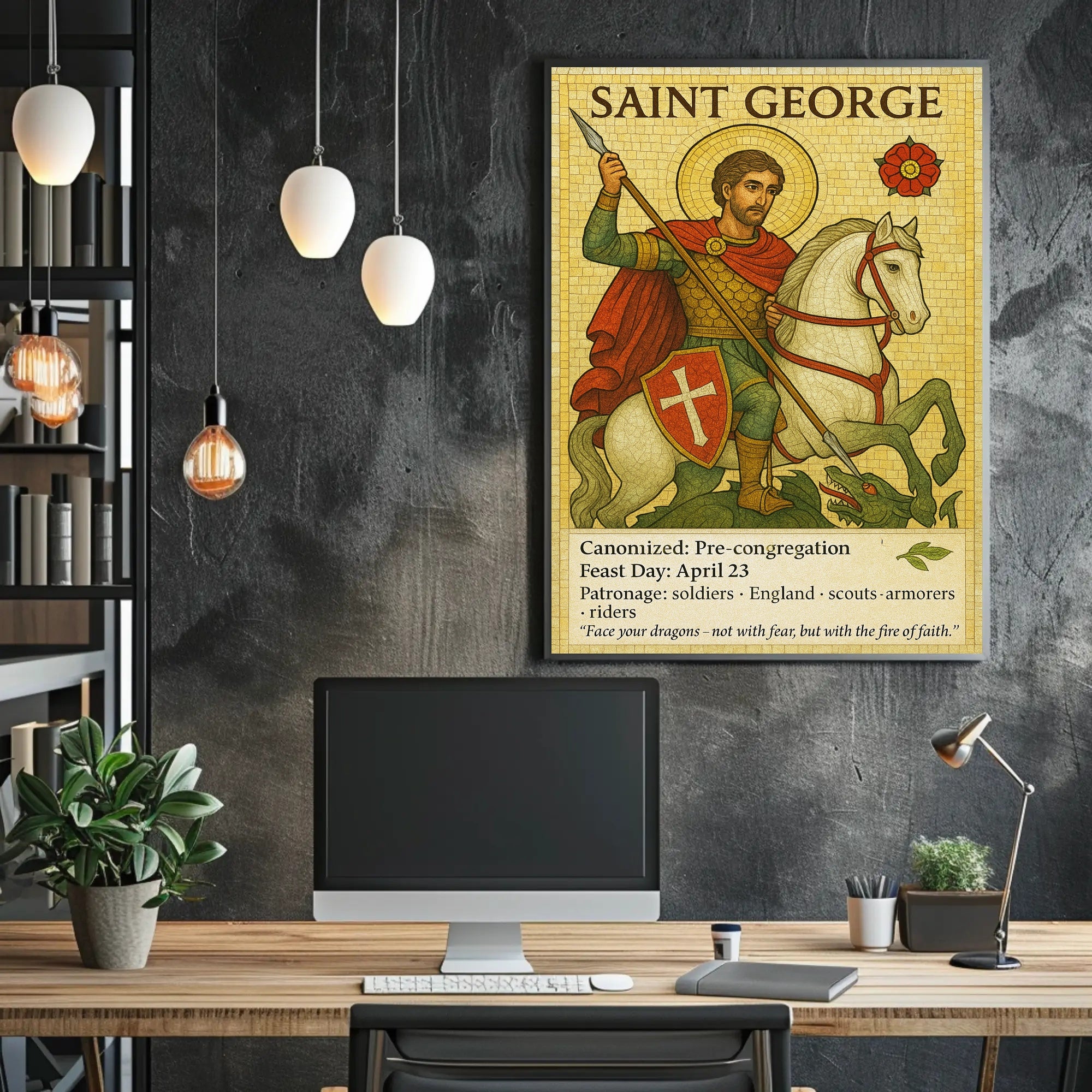 Saint George - Patron of Soldiers Poster PosterGoat