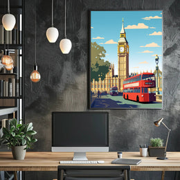 London Landmarks Big Ben And Poster